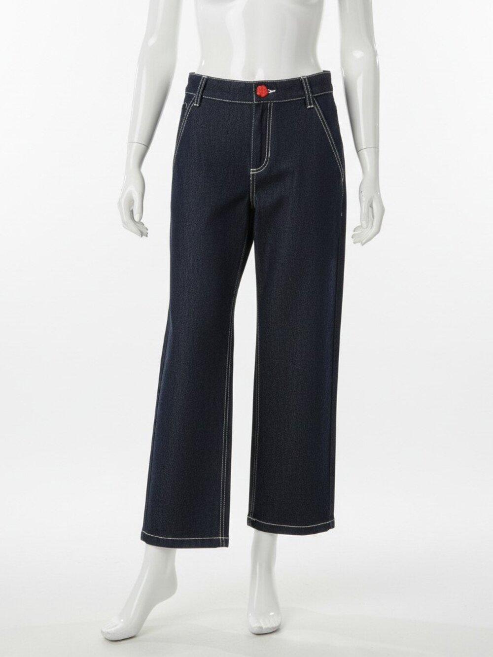 Kenzo Girls Blues Embellished Flower Denim Jeans Size 14A